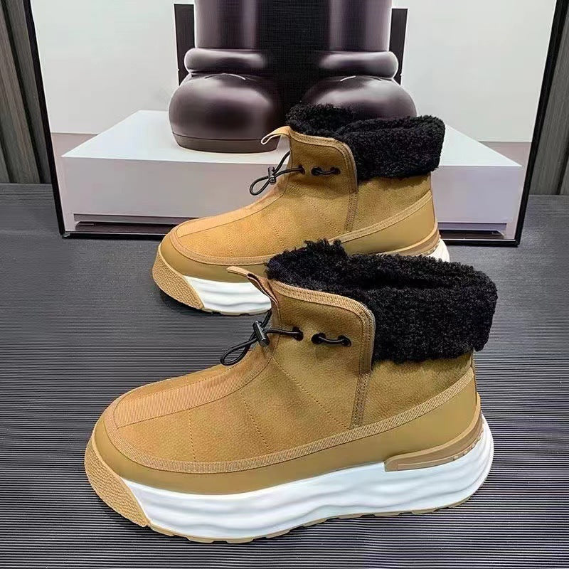 High-top Platform Men's Genuine Leather Shoes