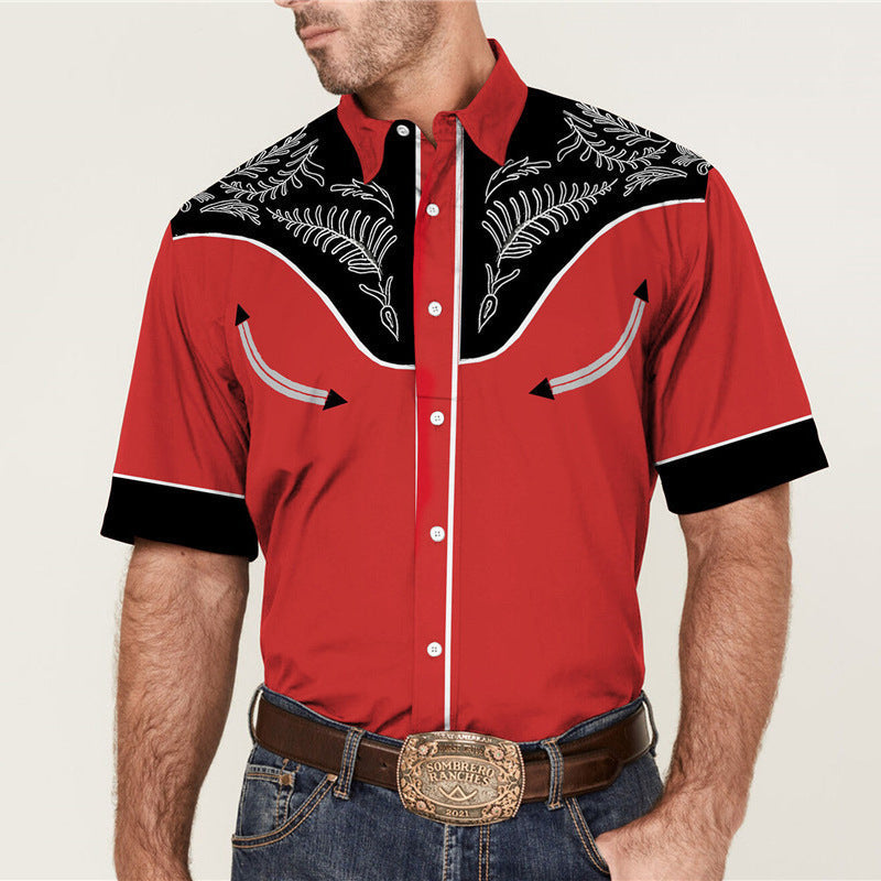 Summer Loose Short Sleeve Lapel Shirt