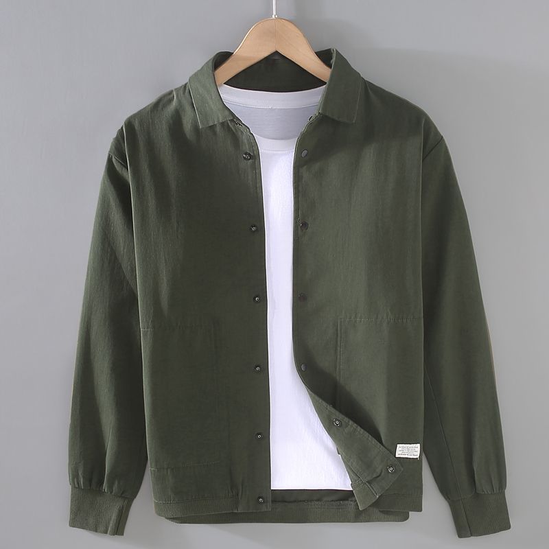 Loose Casual Solid Color Men's Shirt