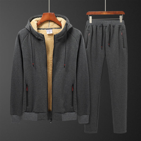 Lamb Wool Casual Sports JumpSuit Men