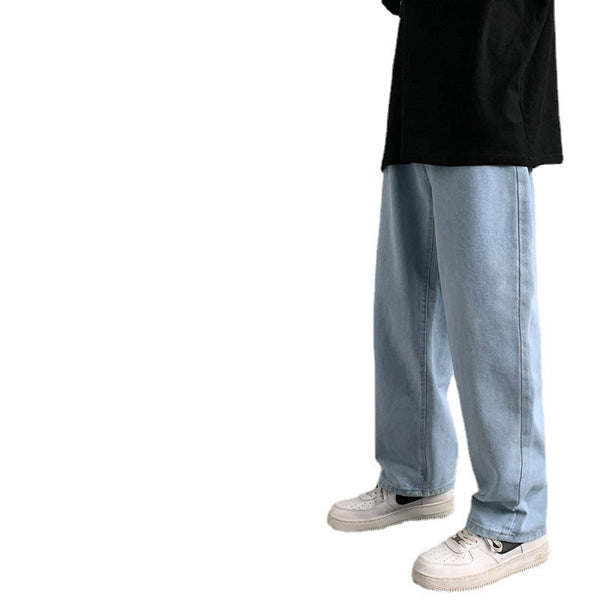 Spring And Summer Loose Straight Jeans Men's