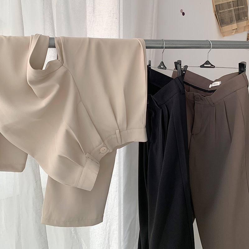 Mopping Suit Straight Thick Trousers