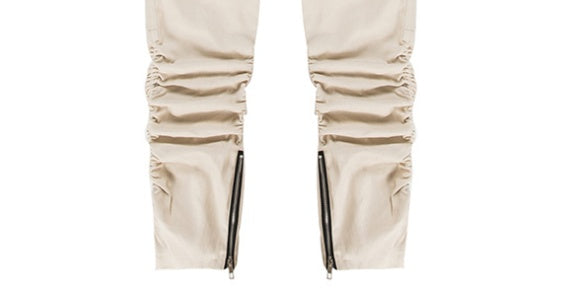 Machete elastic trousers zipper pants