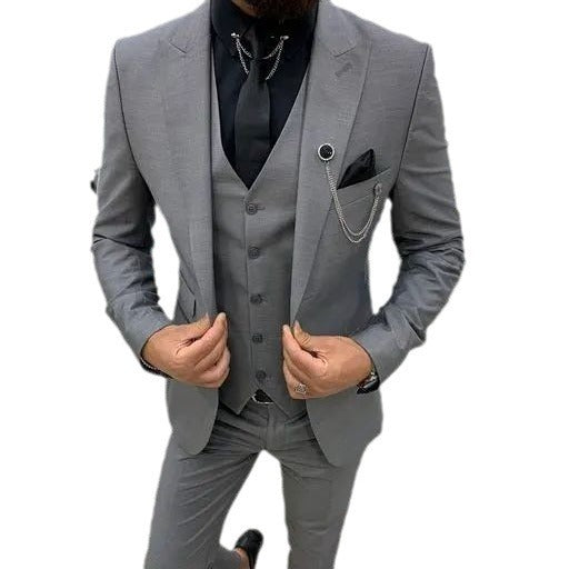 Men's Three-piece Suit Host Banquet Men