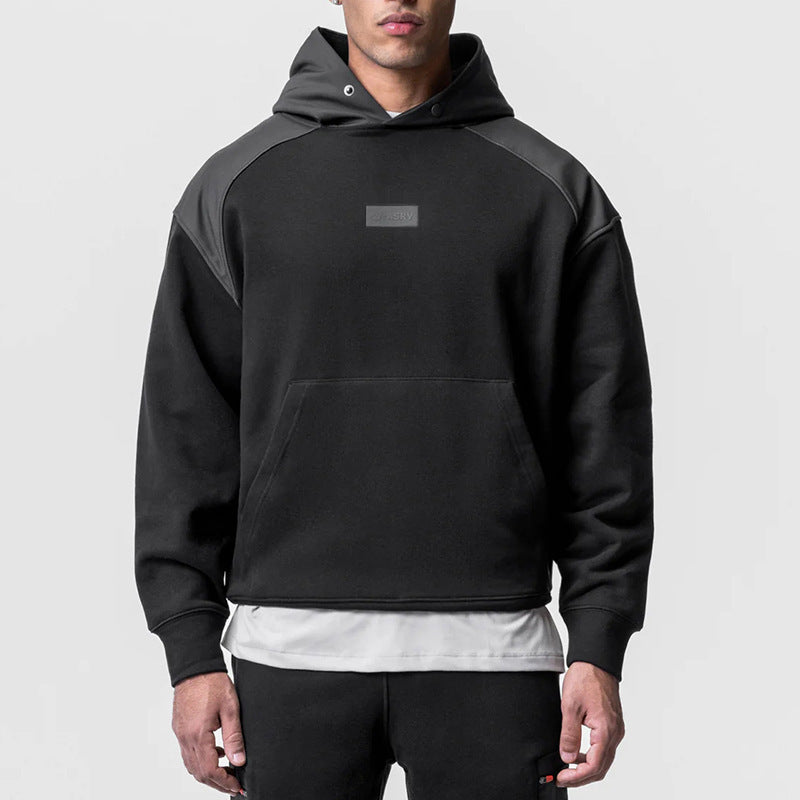Autumn Cotton Men's Youth Hooded Casual Coat