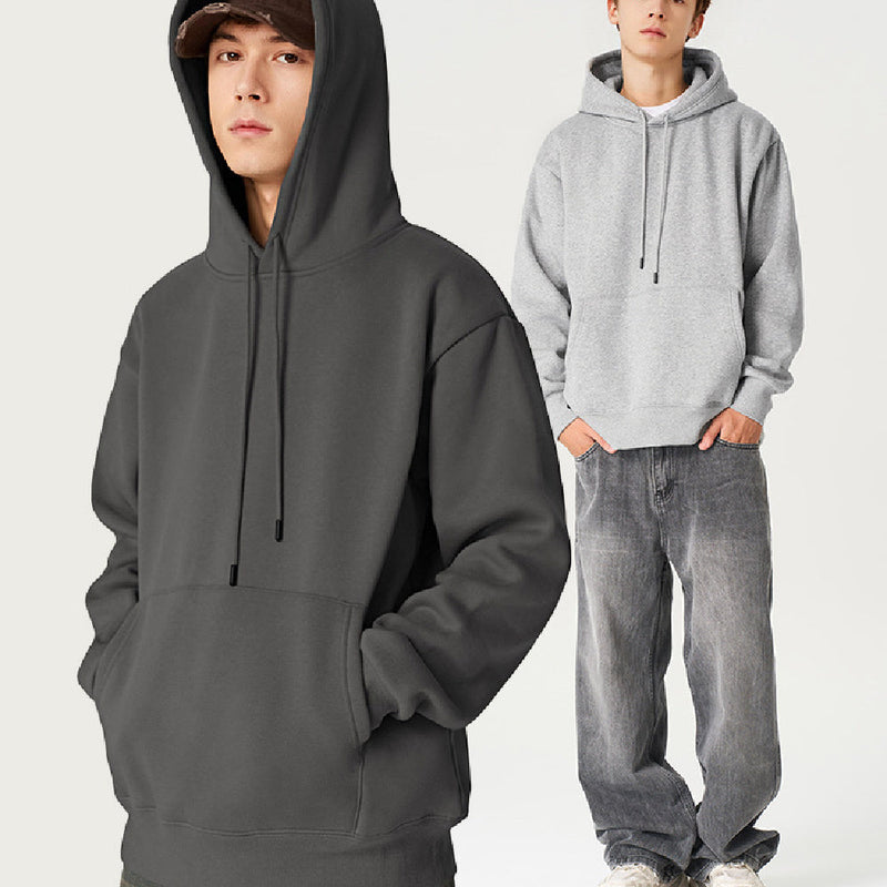 Men's Velvet Padded Hooded Sweatshirt
