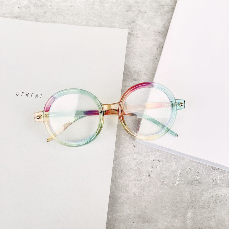 Retro Round Myopia Frame Personality sunglasses