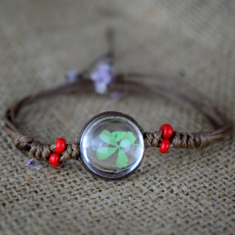 Dried Flower Starry Time Gemstone Necklace