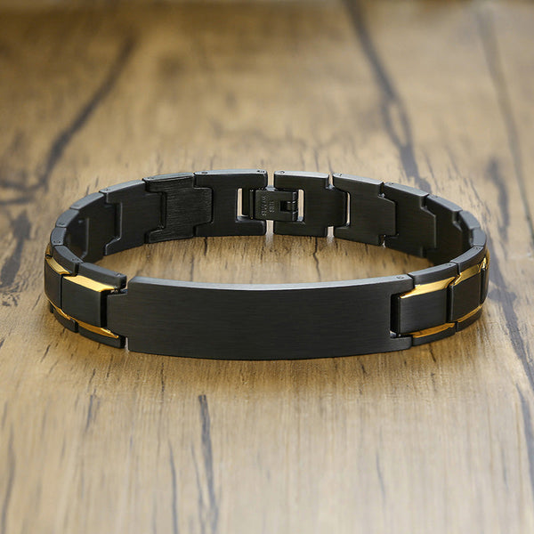 Engraving Heavy Chain Bracelet