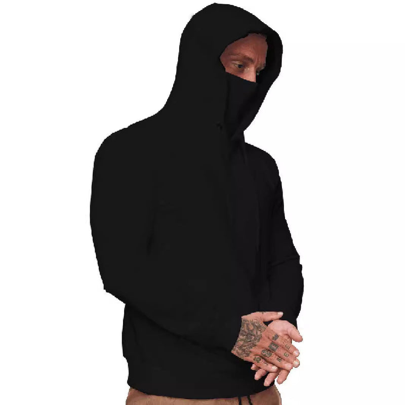 Autumn Sports Solid Color hoodie men