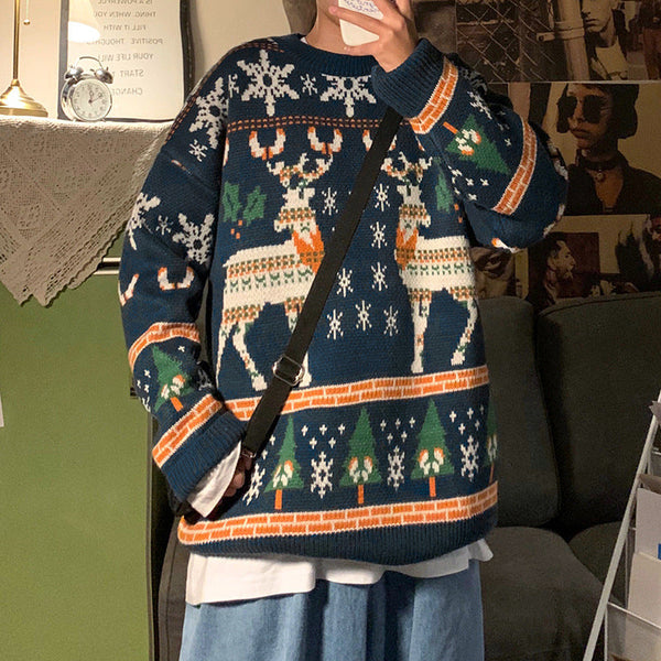 Men's Loose Pullover Christmas Sweater