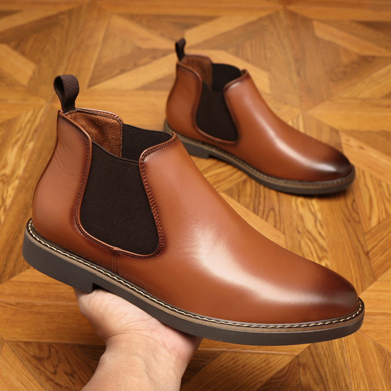 Autumn And Winter Plus Size Chelsea Boots Double Elastic boots