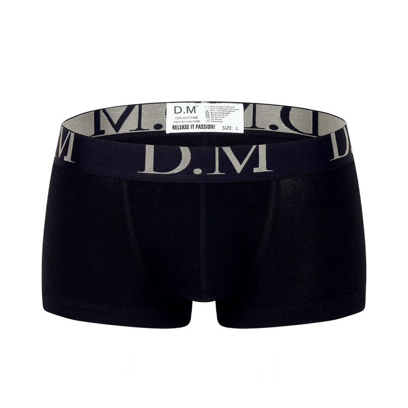 Low Waist Solid Color Boxers For men