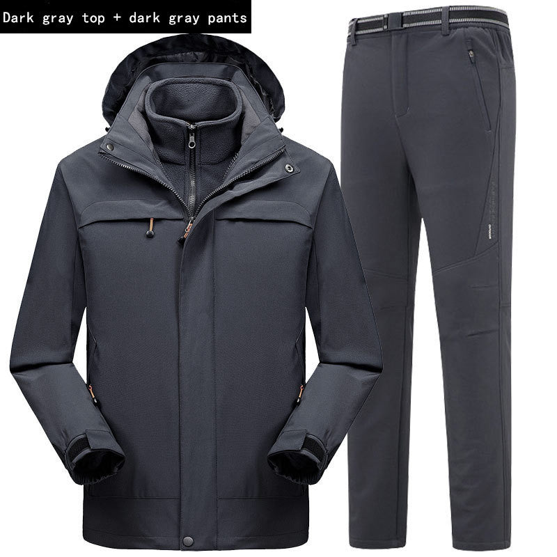 Three-in-one jacket jumpsuit men