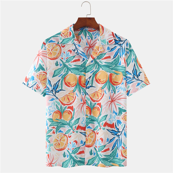 Men's Vacation Style Print Summer Shirt