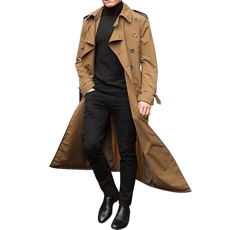 Men's Long Trench Coat