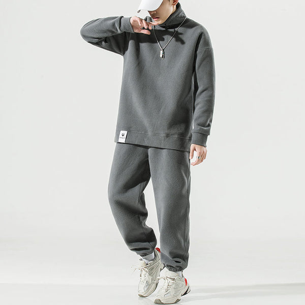 Warm Polar Fleece Casual JumpSuit Men