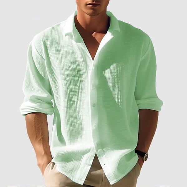 Men's Long Sleeve Single Breasted shirt