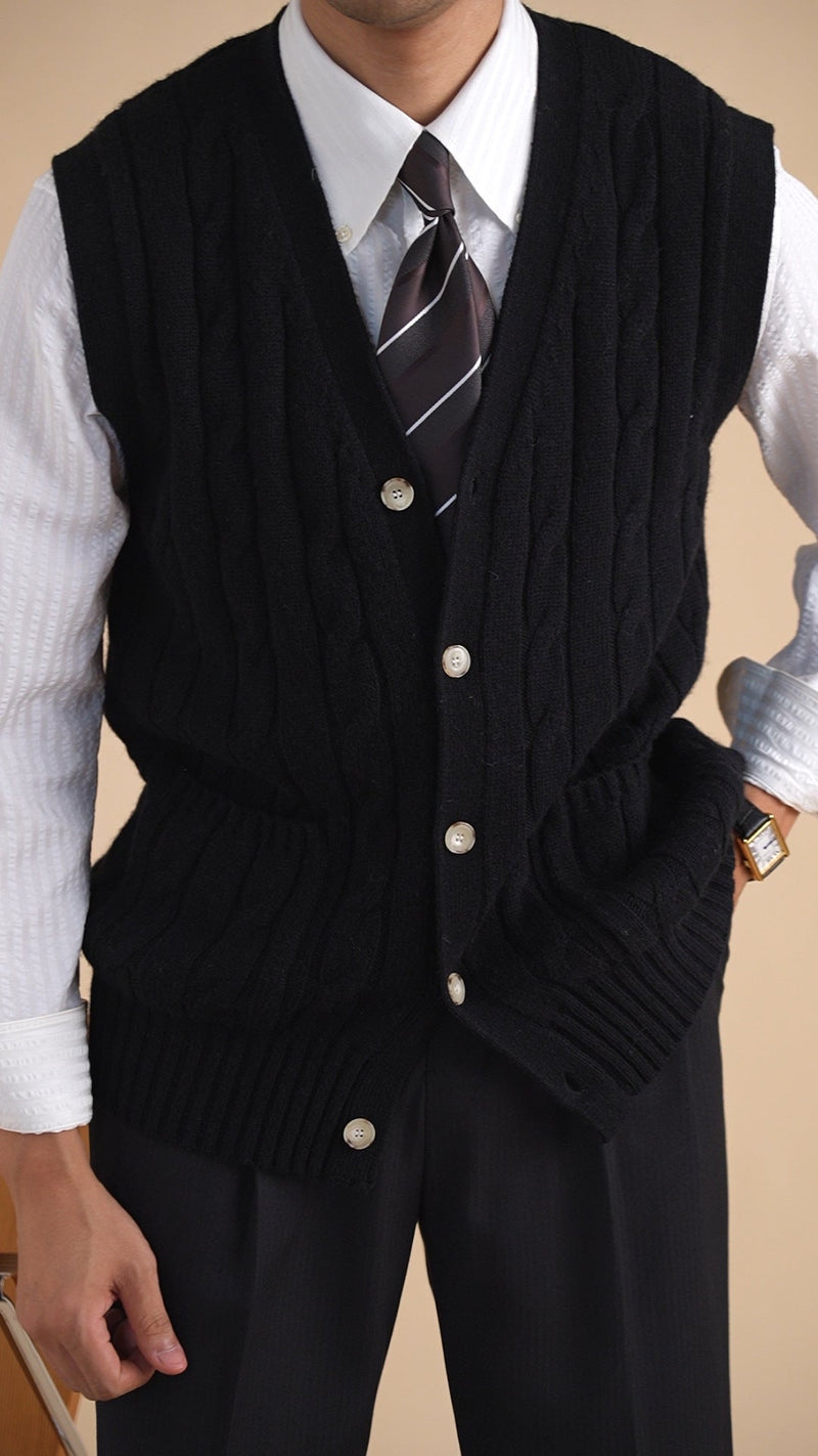 Aoyang Woolen Vest Sweater