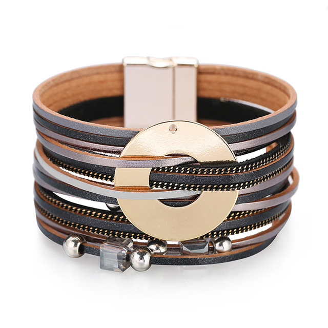 Bohemian Multilayer Wide Bracelet