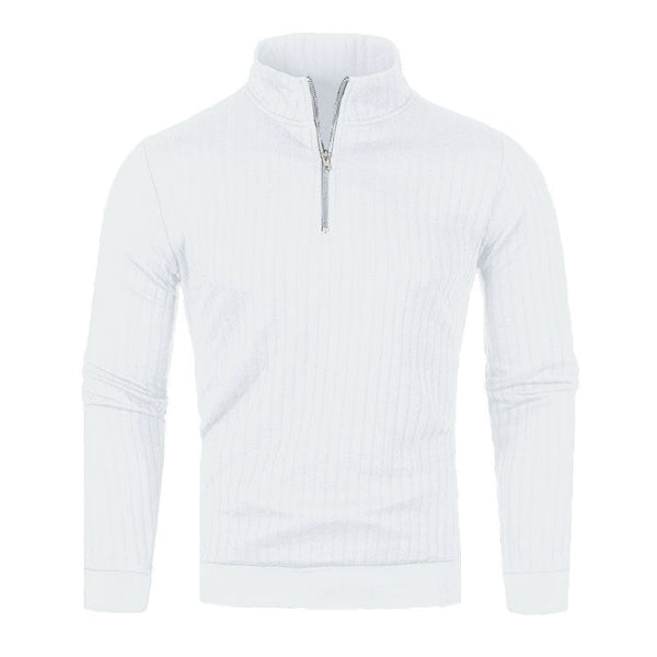 Men's Half-high Collar Zipper Sweater
