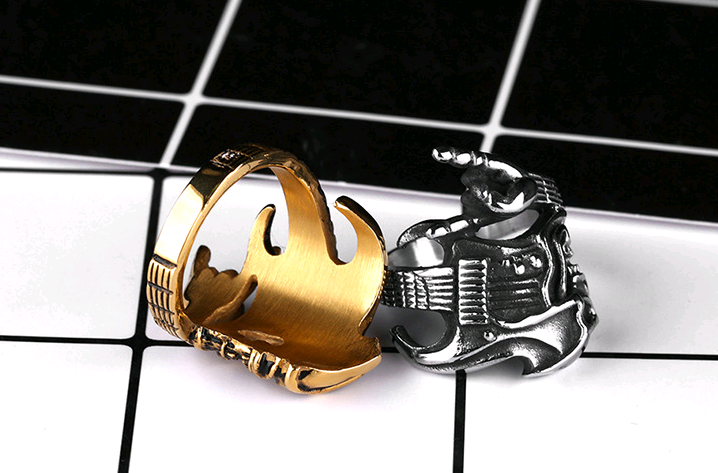 guitar victory gesture instrument single ring