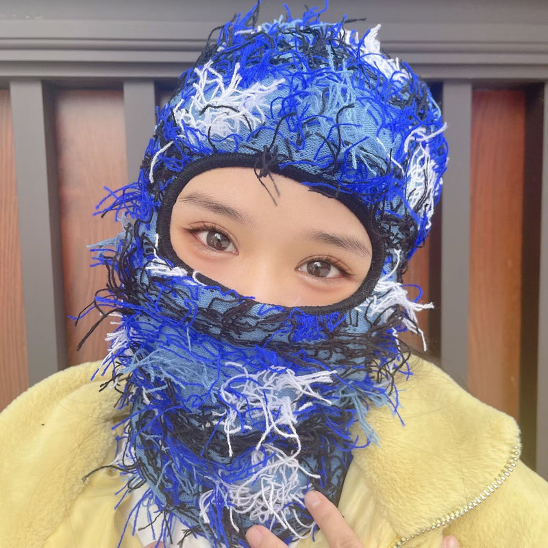 Balaclava Men's And Women's Knitted Camouflage Headgear Wool Hat