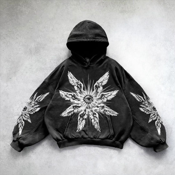 Printed Pattern Long Sleeve hoodie