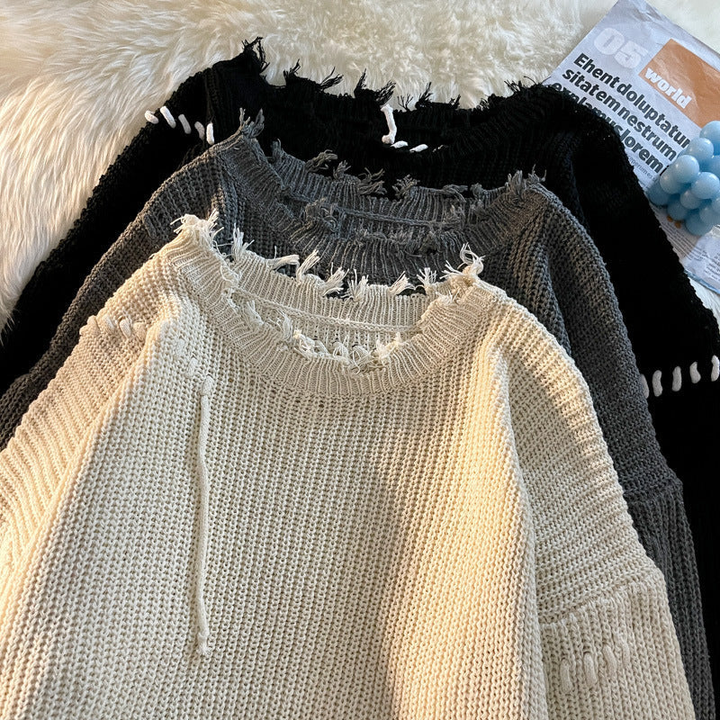 Couples Round Neck Knitted Sweater