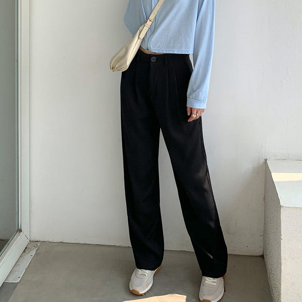 Mopping Suit Straight Thick Trousers