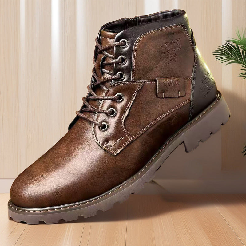 Martin Boots Leisure Plus Size Zip Ankle Boots