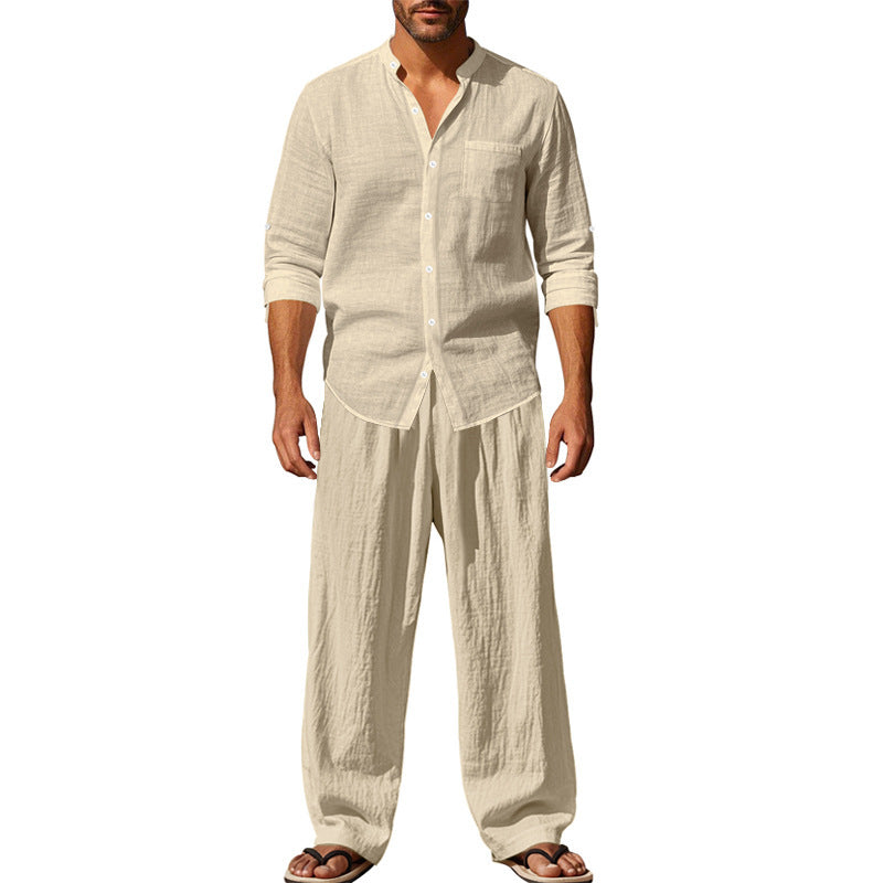 Loose Long-sleeved Trousers Shirt suit