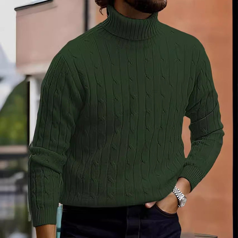 Men's Turtleneck Long Sleeve Sweater