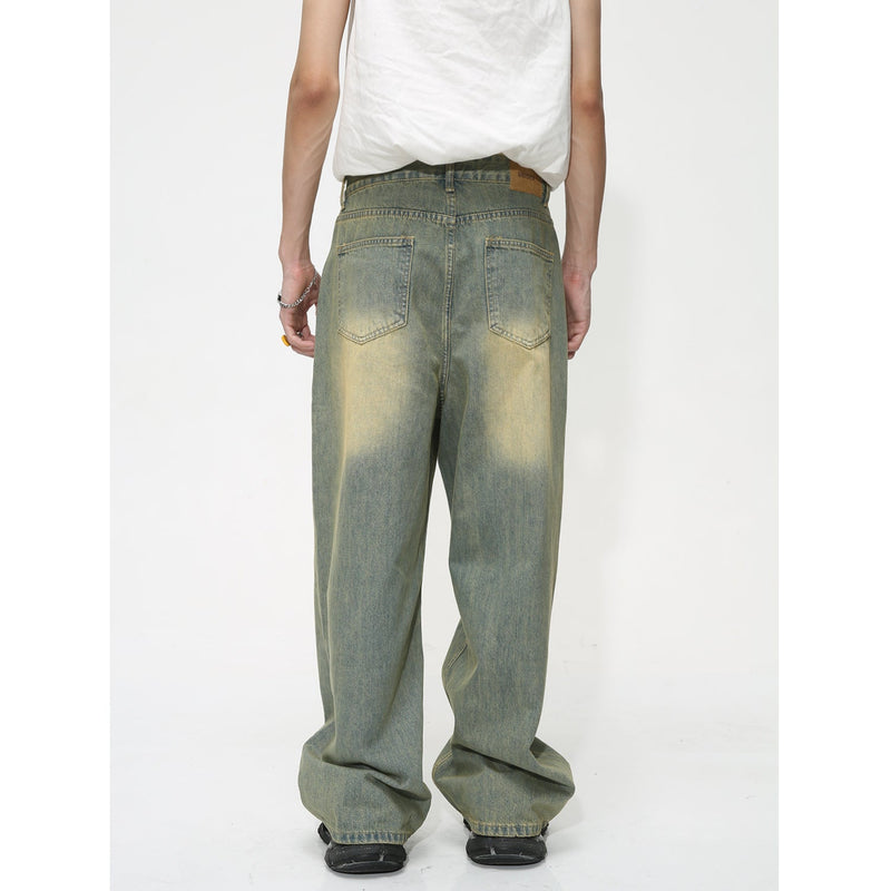 Men's Straight Loose Purple Jeans