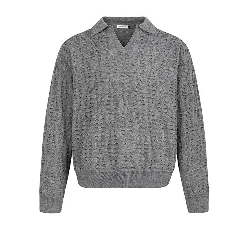Ripped Design Retro Loose Sweater