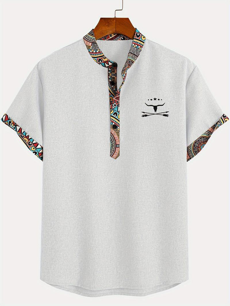 European And American 3D Printed Shirt