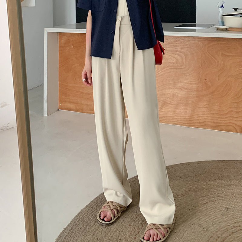 Mopping Suit Straight Thick Trousers