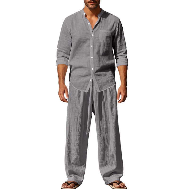Loose Long-sleeved Trousers Shirt suit