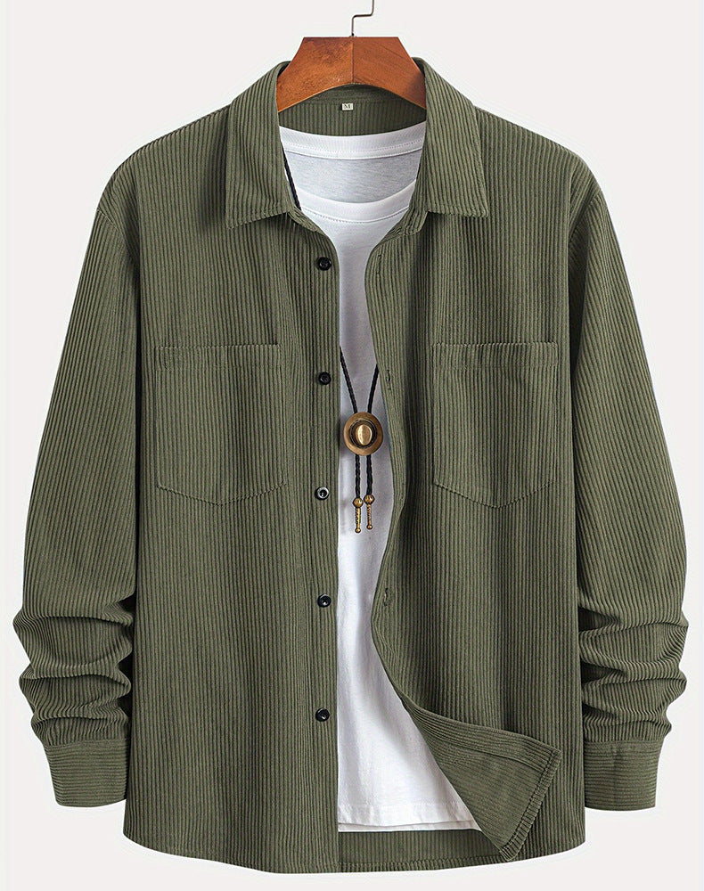 Corduroy Long Sleeve Casual All-matching Shirt