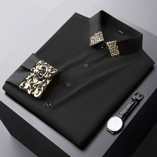 Spring Light Luxury European High-end Embroidered Oversized Shirt
