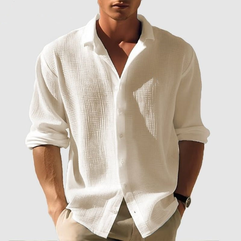 Men's Long Sleeve Single Breasted shirt