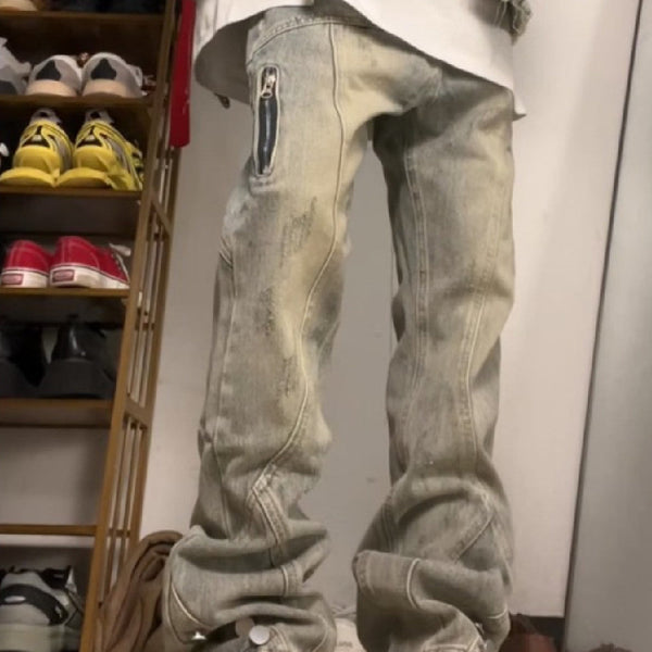 Men's Summer Versatile Simple Harajuku lazy Jeans