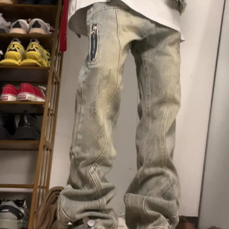 Men's Summer Versatile Simple Harajuku lazy Jeans