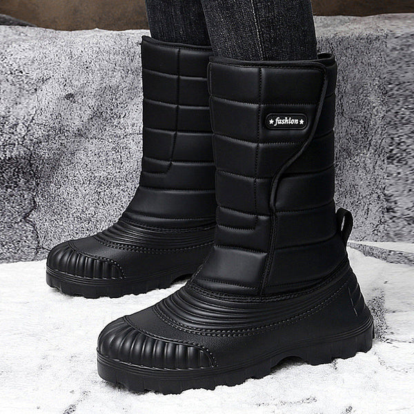 Snow Boots Outdoor Long Tube Fleece Lined Padded Warm Keeping shoes
