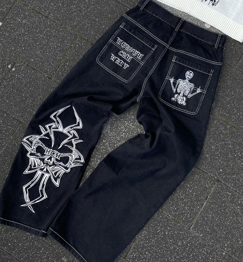 Men's Casual Loose Straight Wide Leg Pants