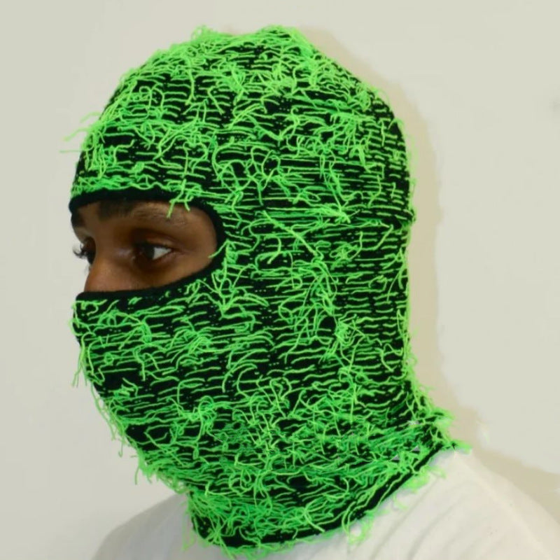 Balaclava Men's And Women's Knitted Camouflage Headgear Wool Hat