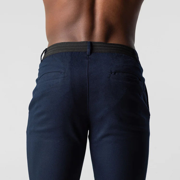 Men's Japanese Style Youth Business All-match Cotton Trousers