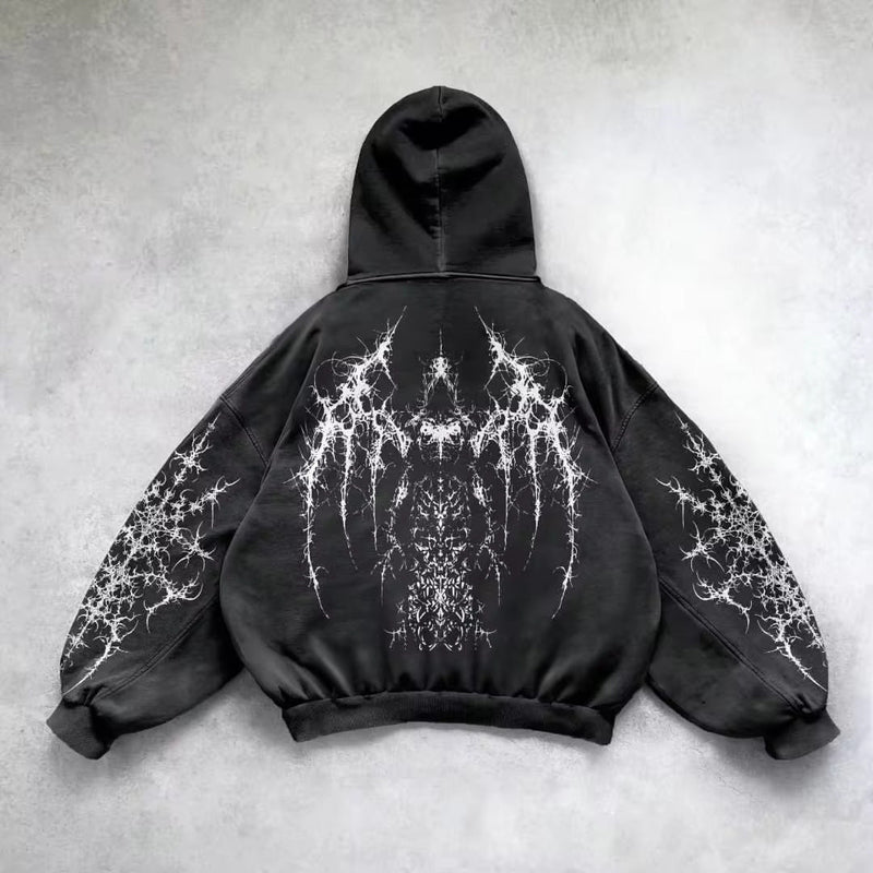 Printed Casual hip hop street Hoodie