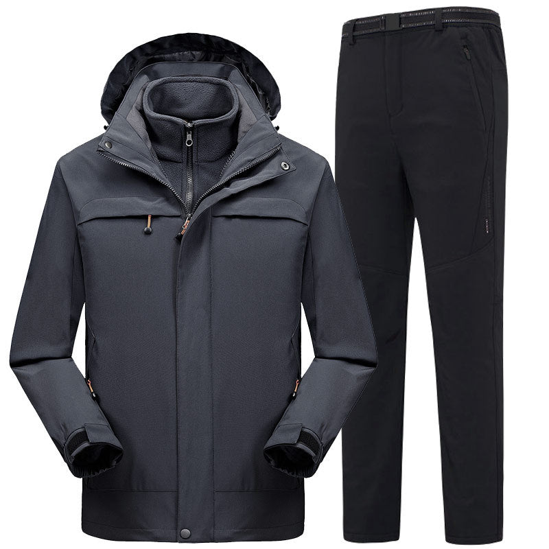 Three-in-one jacket jumpsuit men