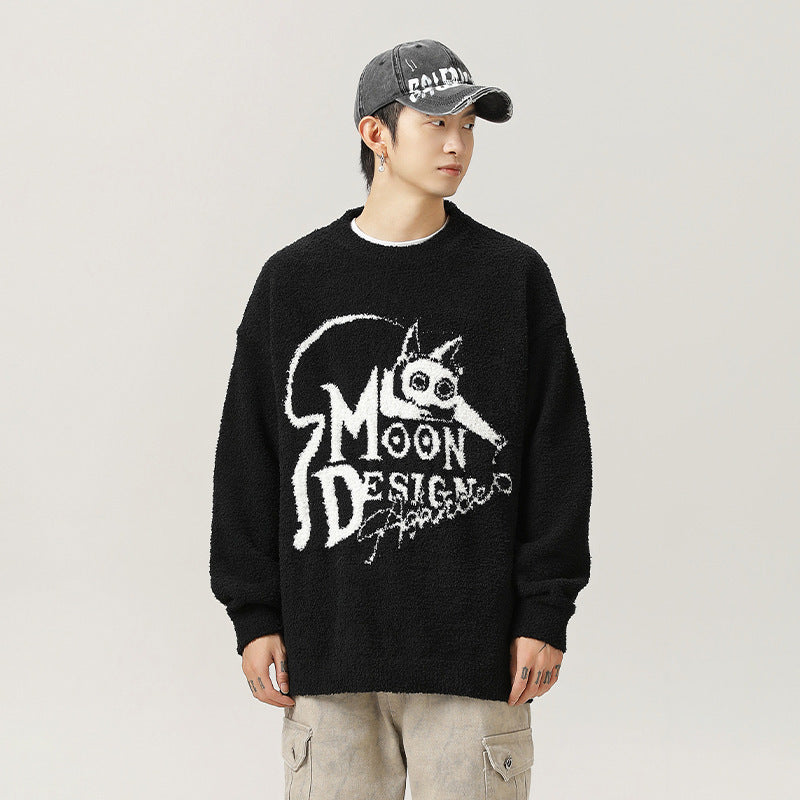 Couple Loose Pullover American Sweater